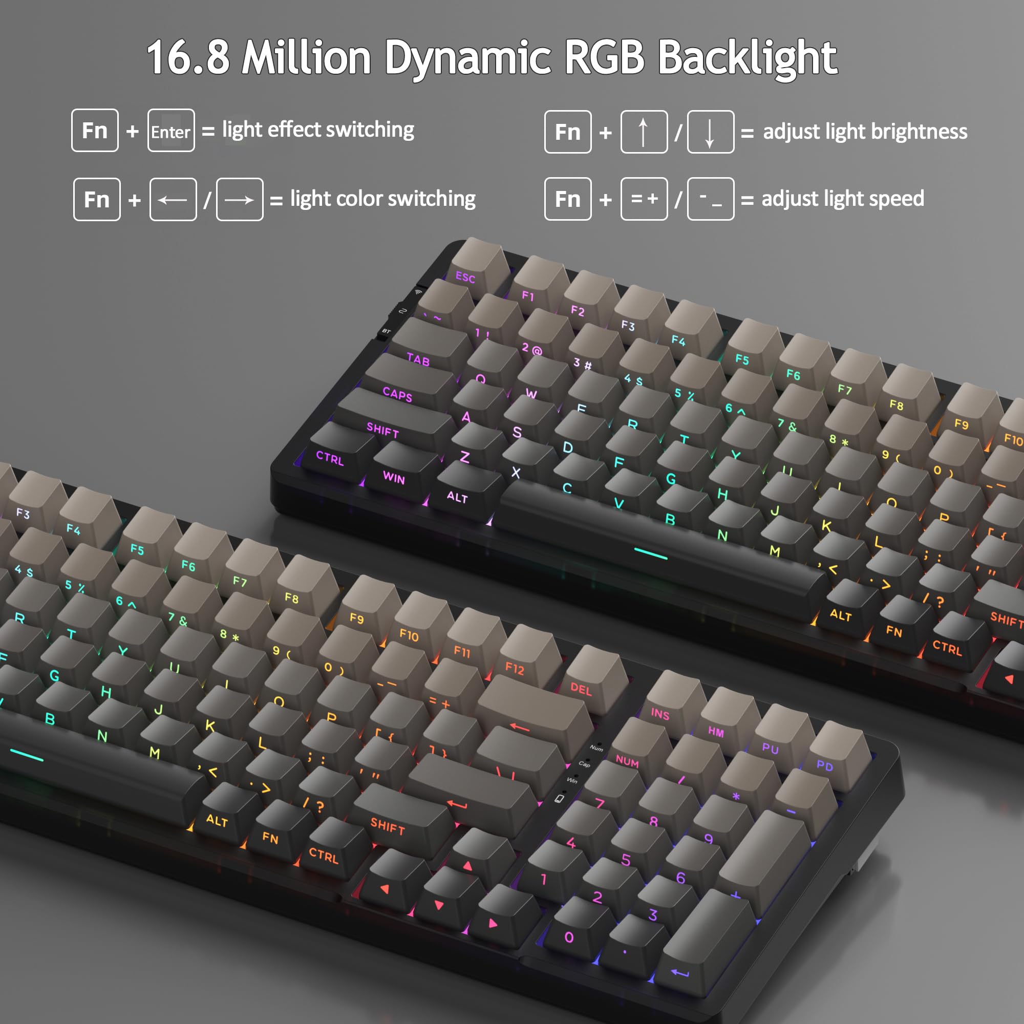 LIGHT100 Wireless Creamy Keyboard (8000mAh)