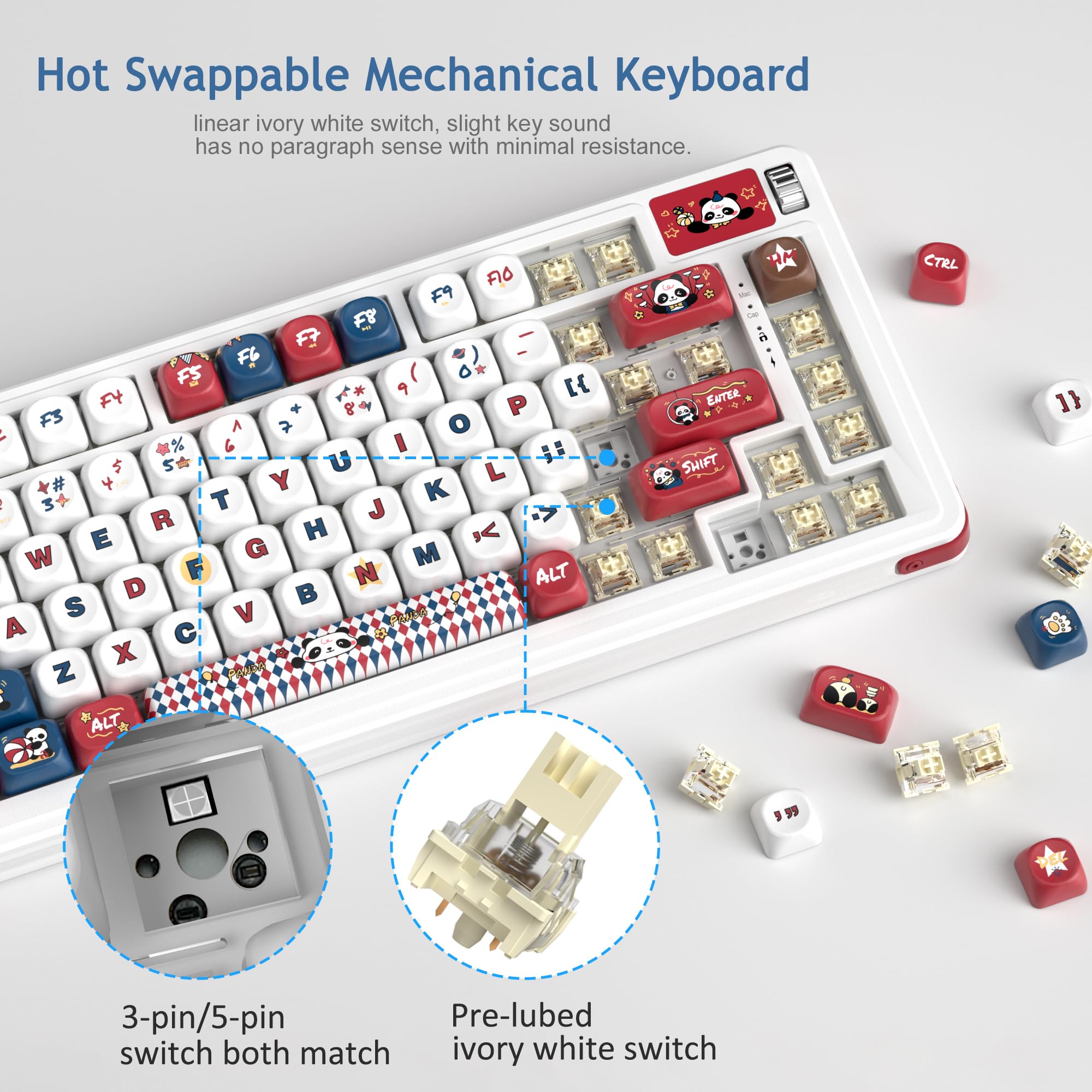 Air75 Wireless Creamy Mechanical Keyboard