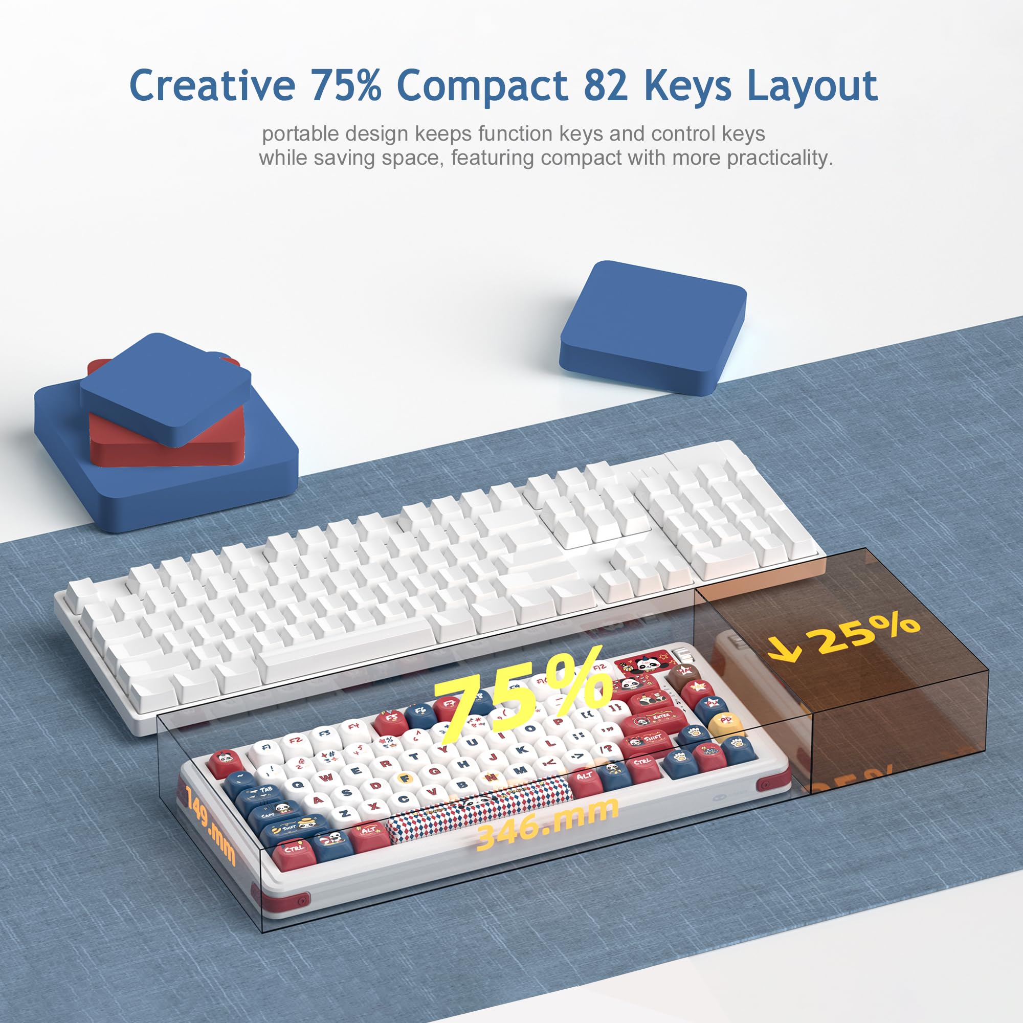 Air75 Wireless Creamy Mechanical Keyboard