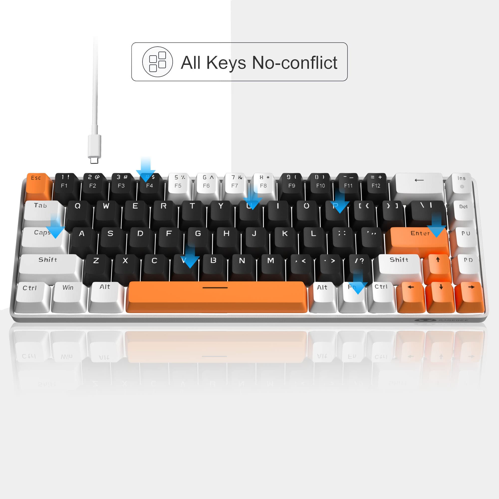 Portable 60% Mechanical Gaming Keyboard
