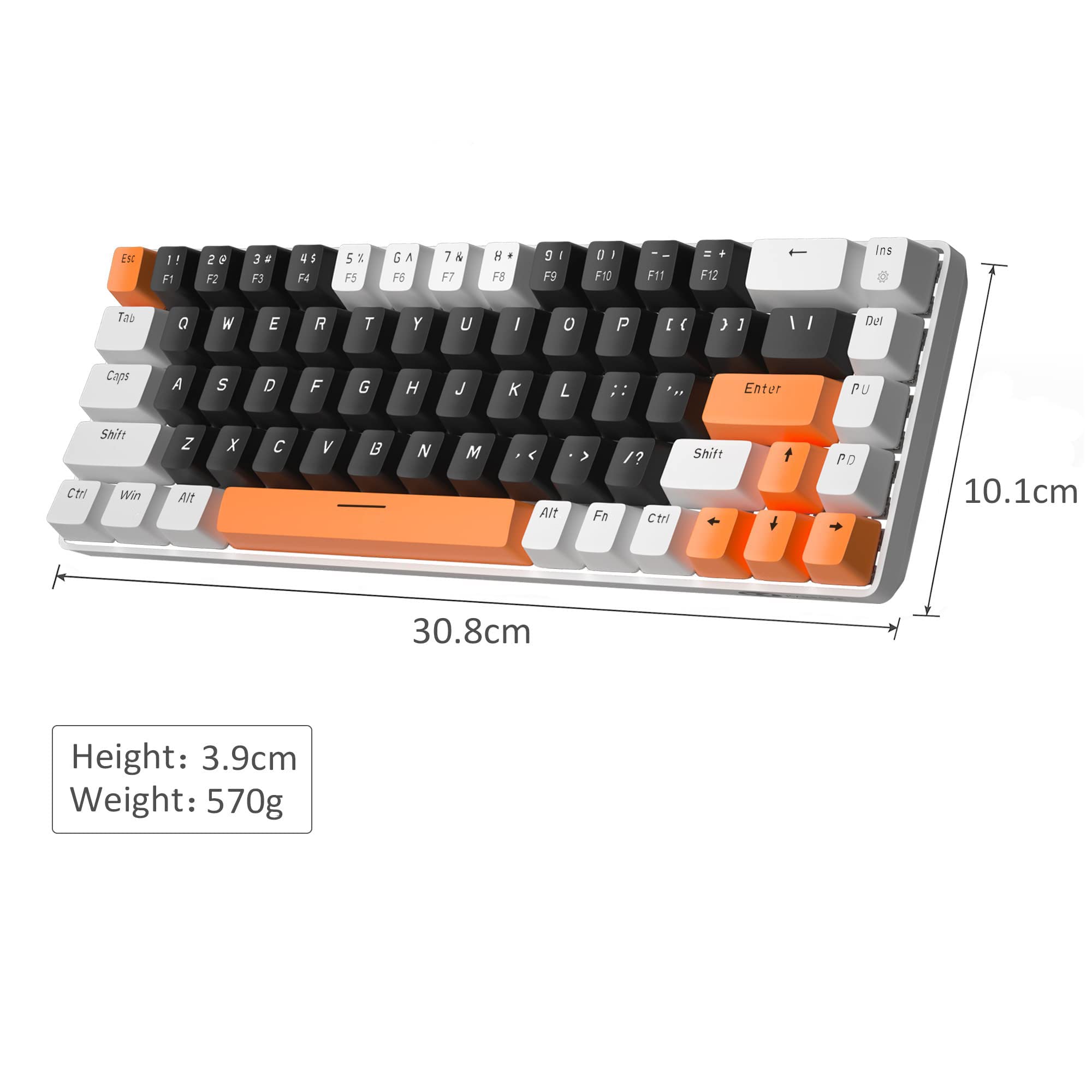 Portable 60% Mechanical Gaming Keyboard