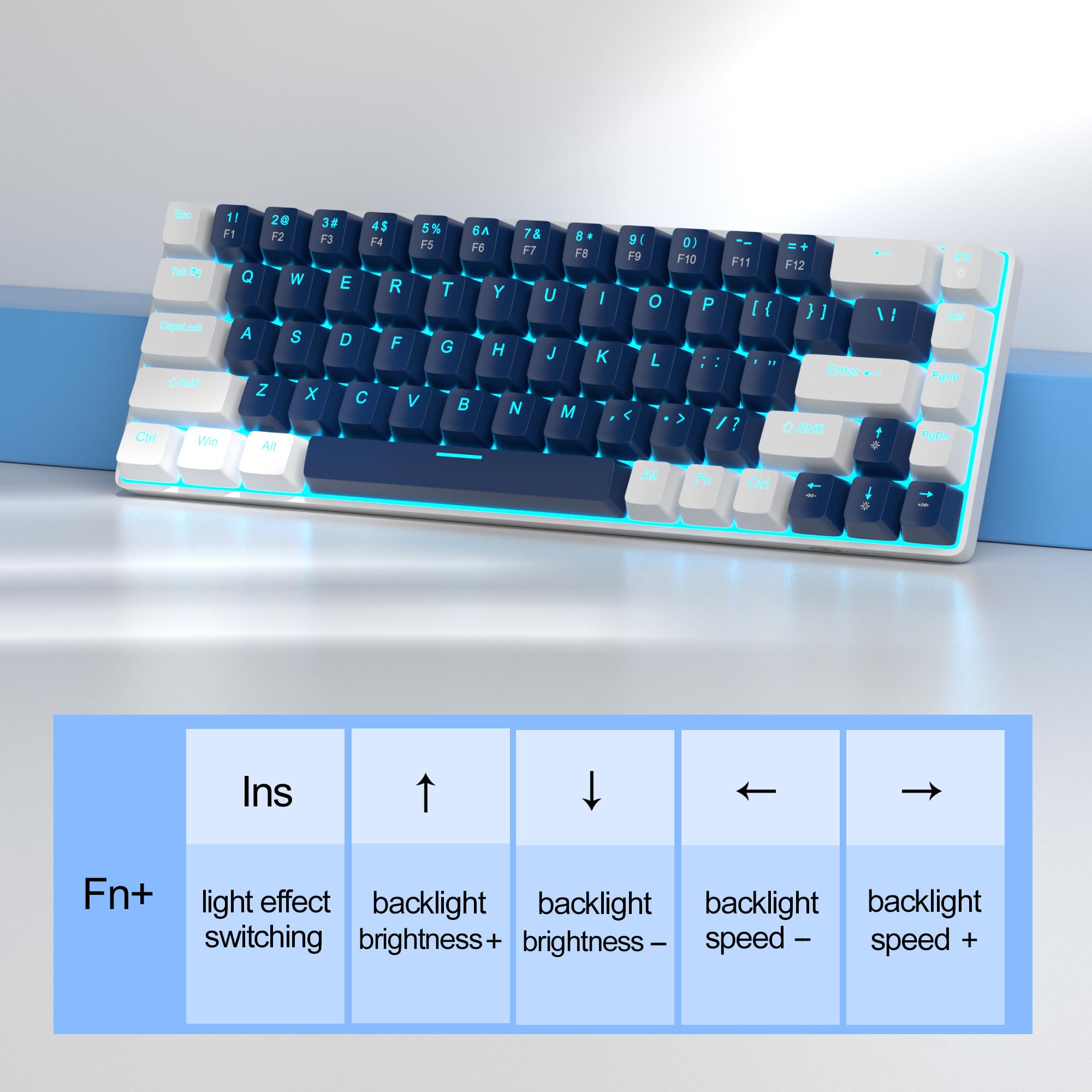 Portable 60% Mechanical Gaming Keyboard