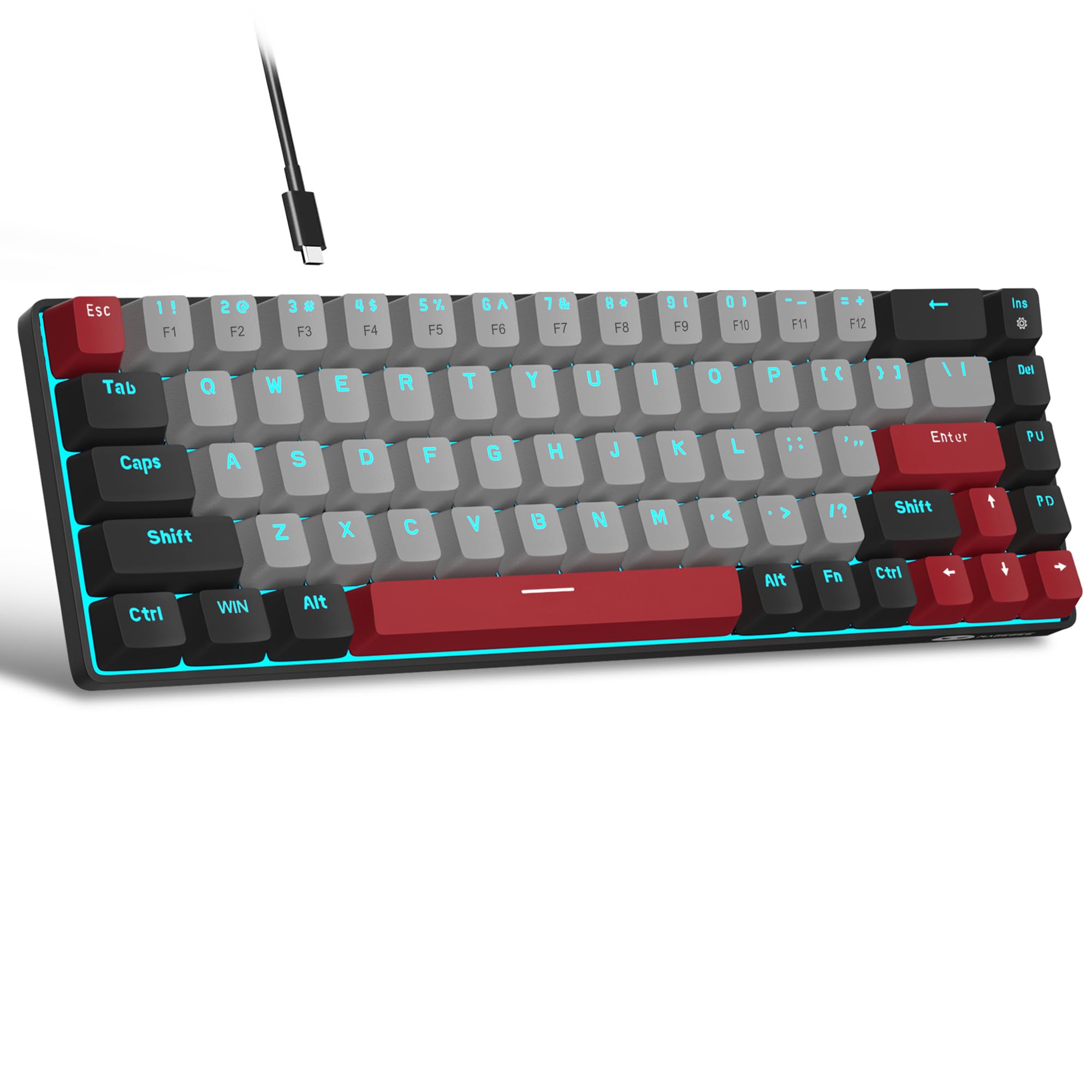 Portable 60% Mechanical Gaming Keyboard