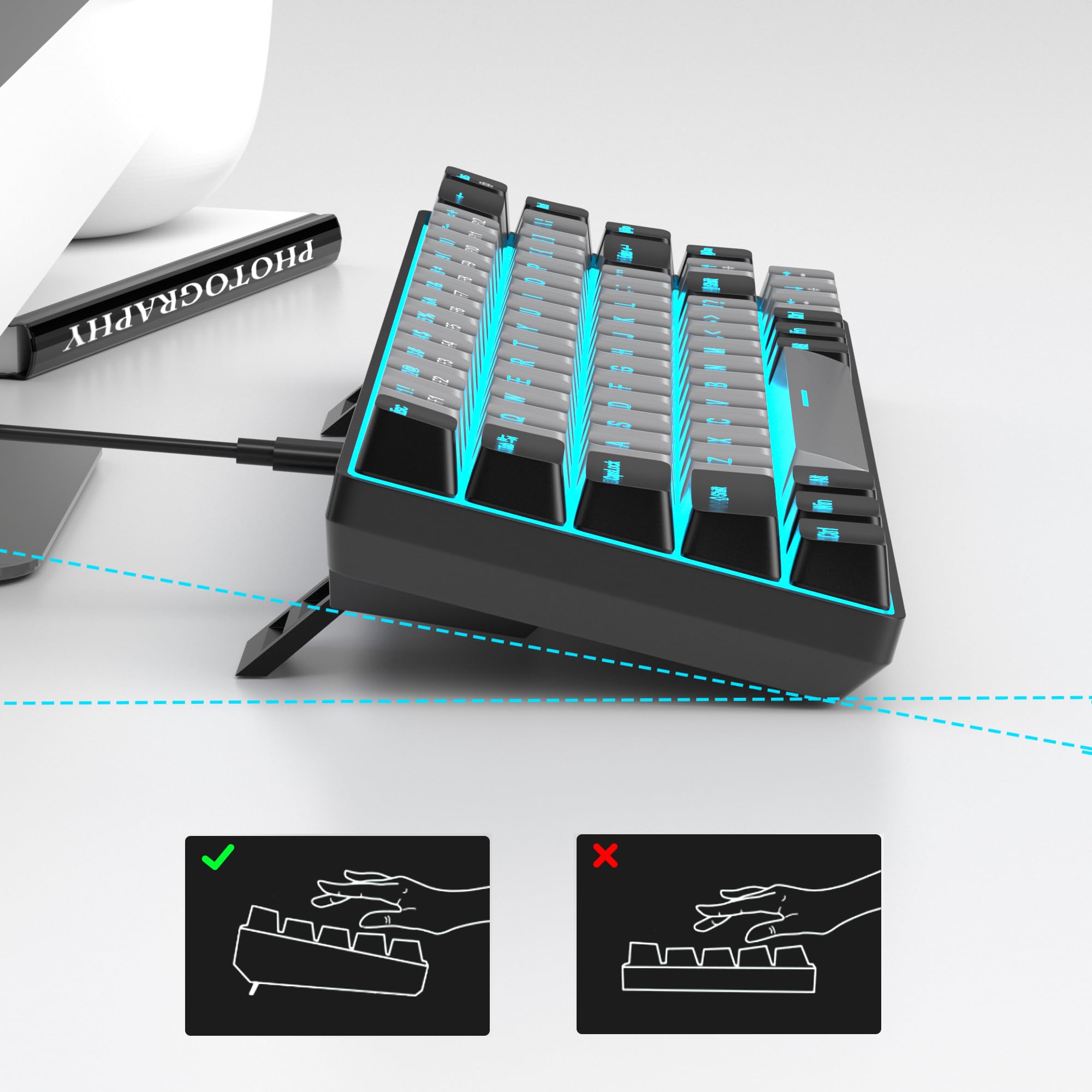 Portable 60% Mechanical Gaming Keyboard