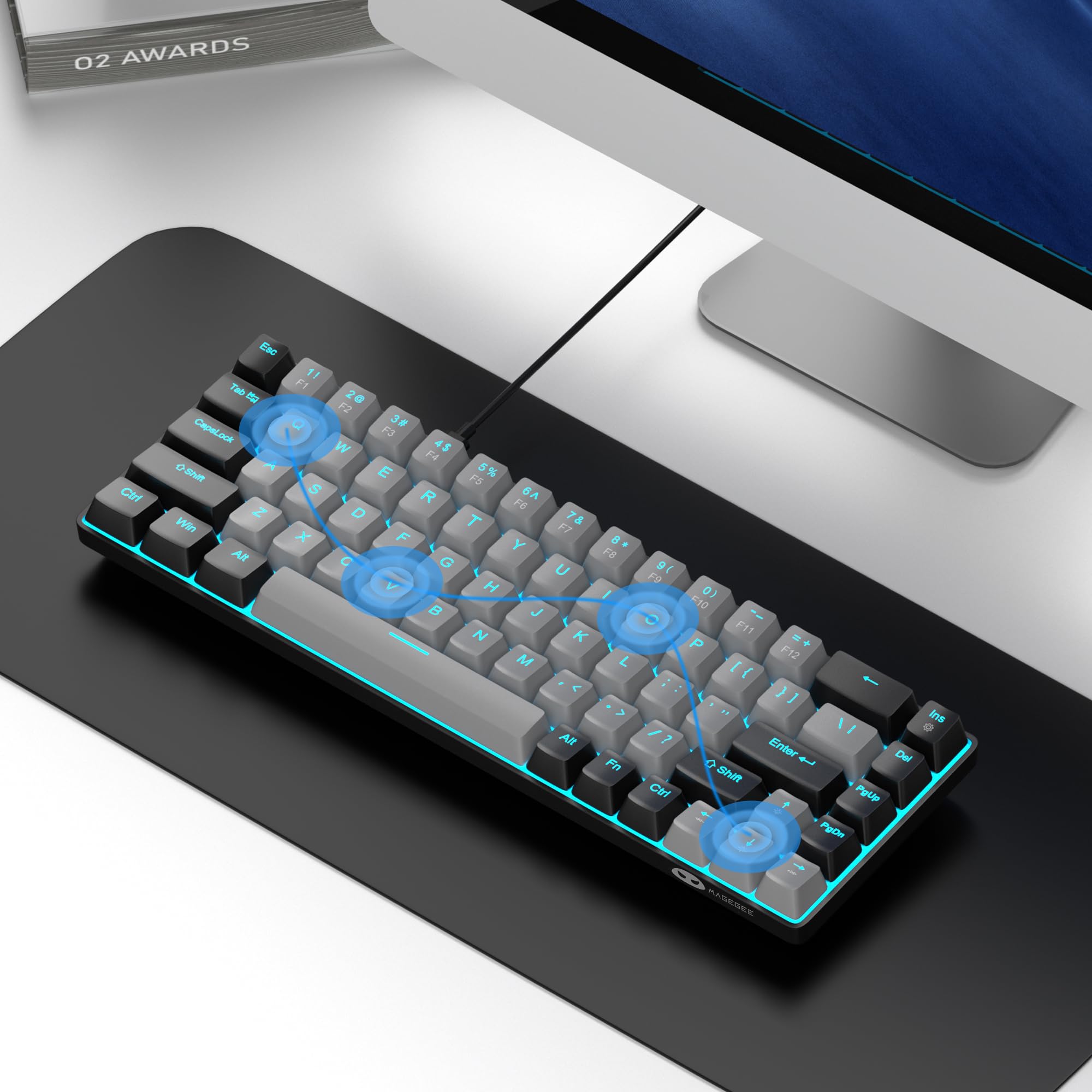 Portable 60% Mechanical Gaming Keyboard