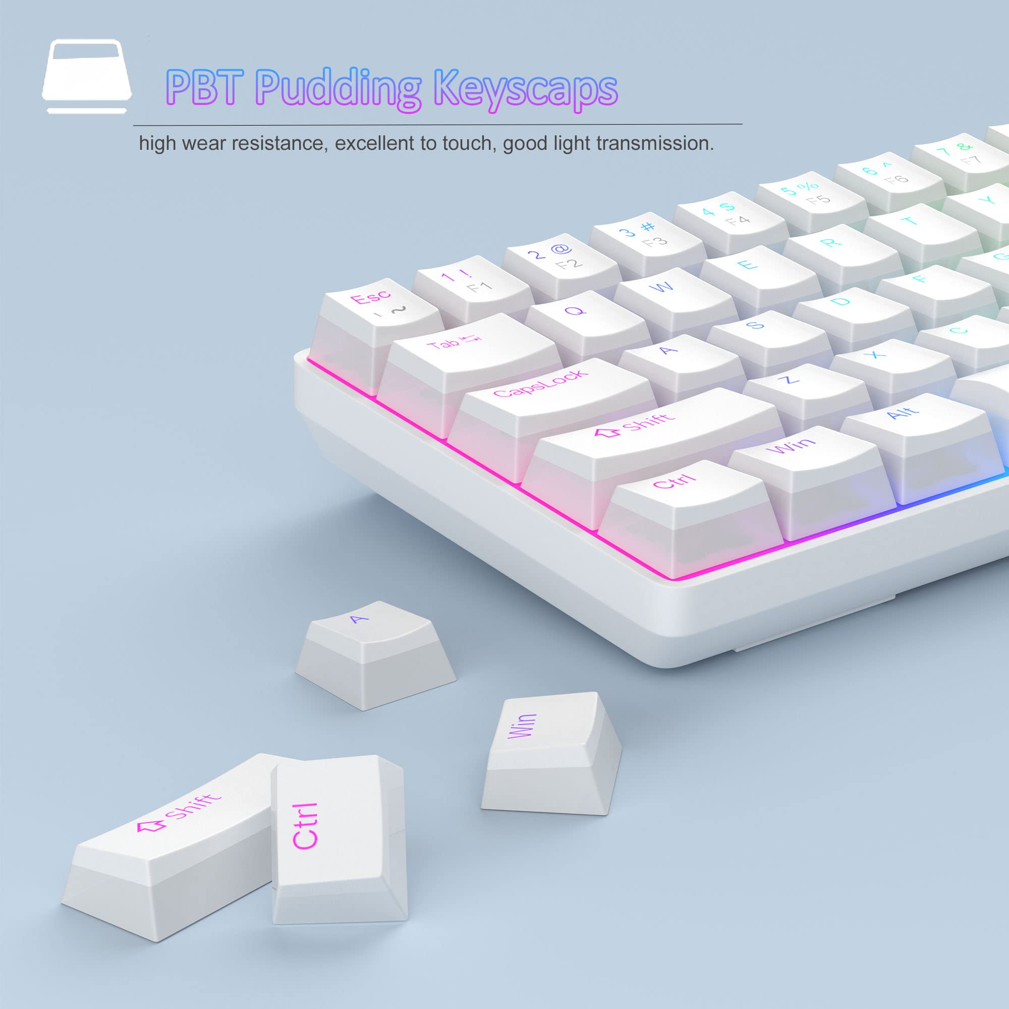 Portable 60% Mechanical Gaming Keyboard