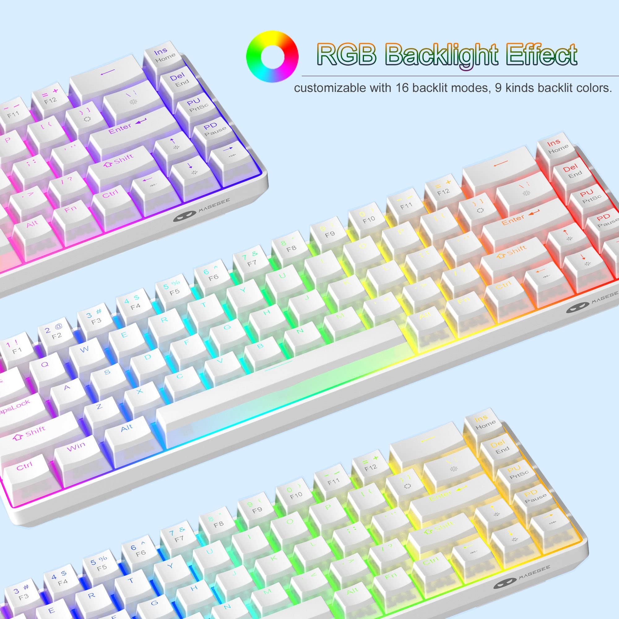 Portable 60% Mechanical Gaming Keyboard