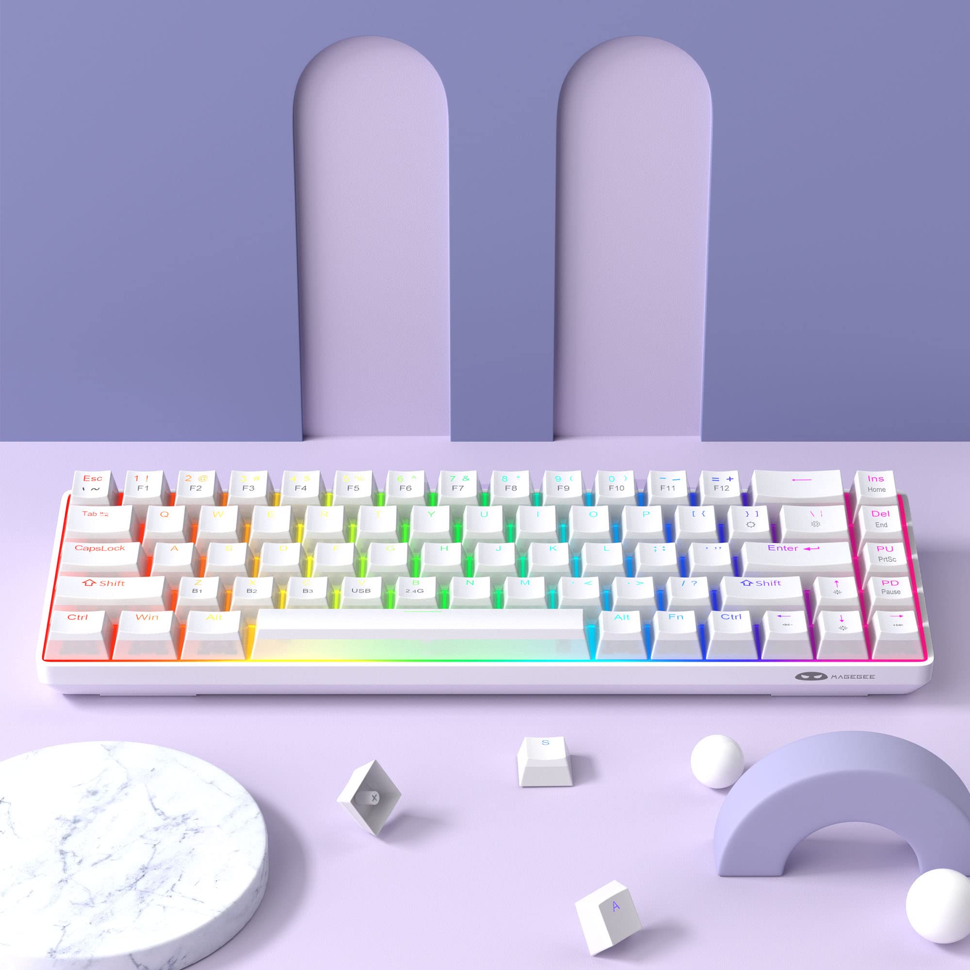 Portable 60% Mechanical Gaming Keyboard