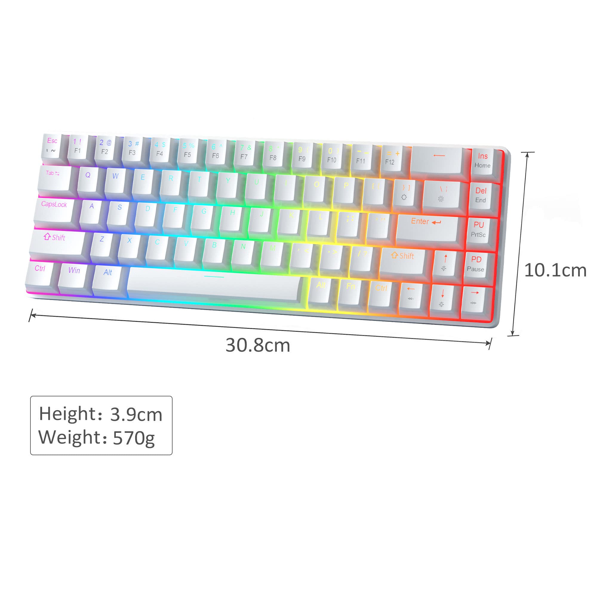 Portable 60% Mechanical Gaming Keyboard