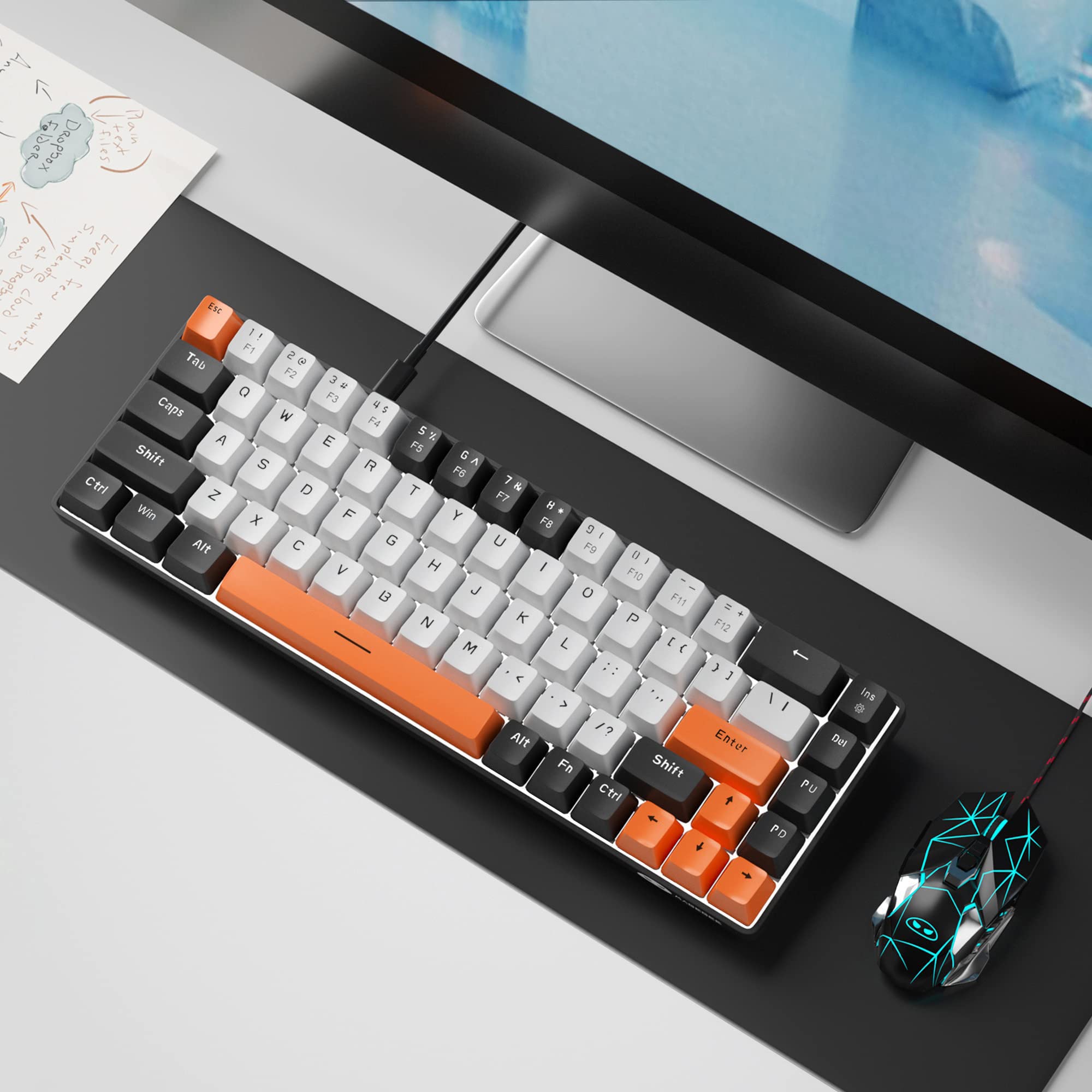 Portable 60% Mechanical Gaming Keyboard