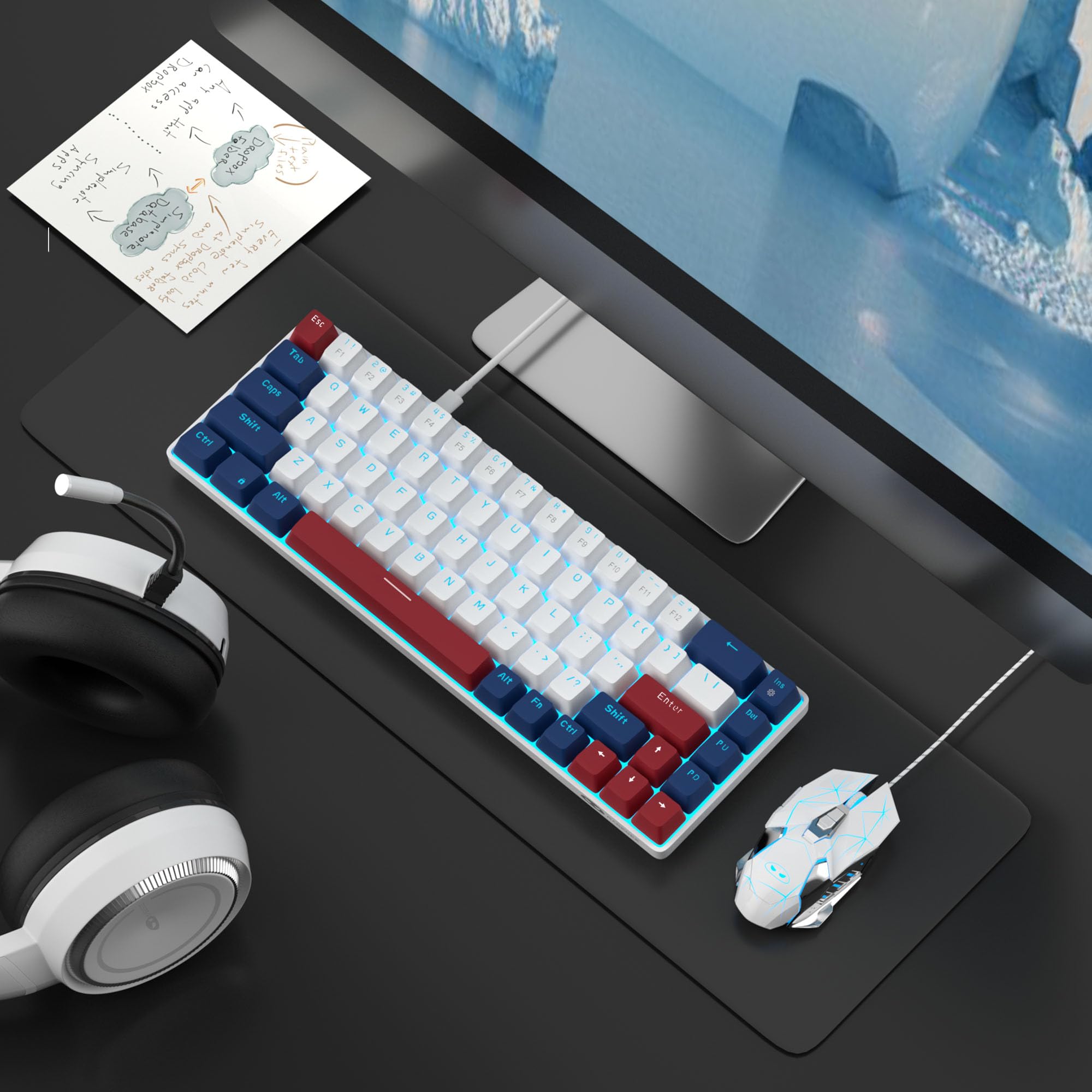 Portable 60% Mechanical Gaming Keyboard