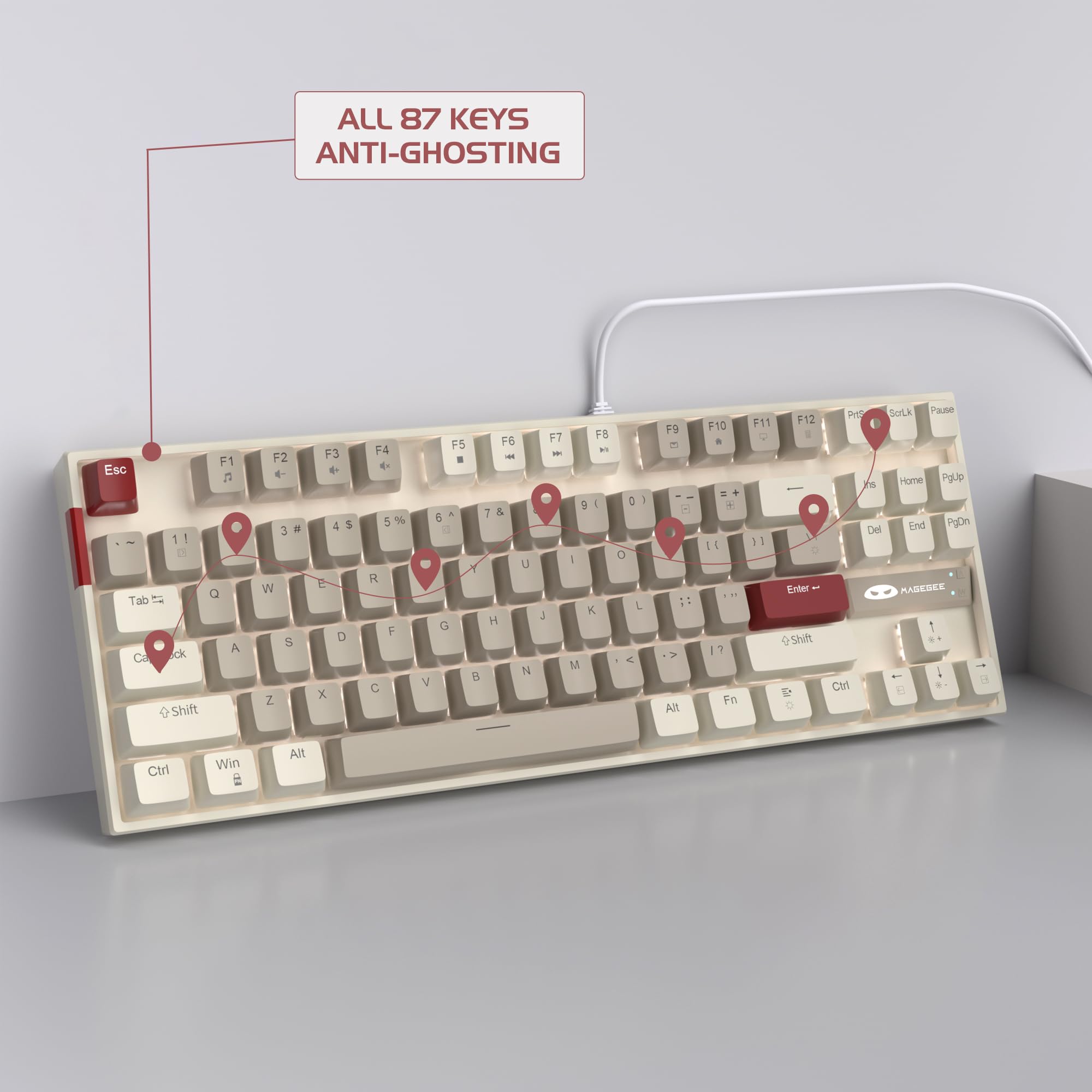 Retro 75% Mechanical Gaming Keyboard