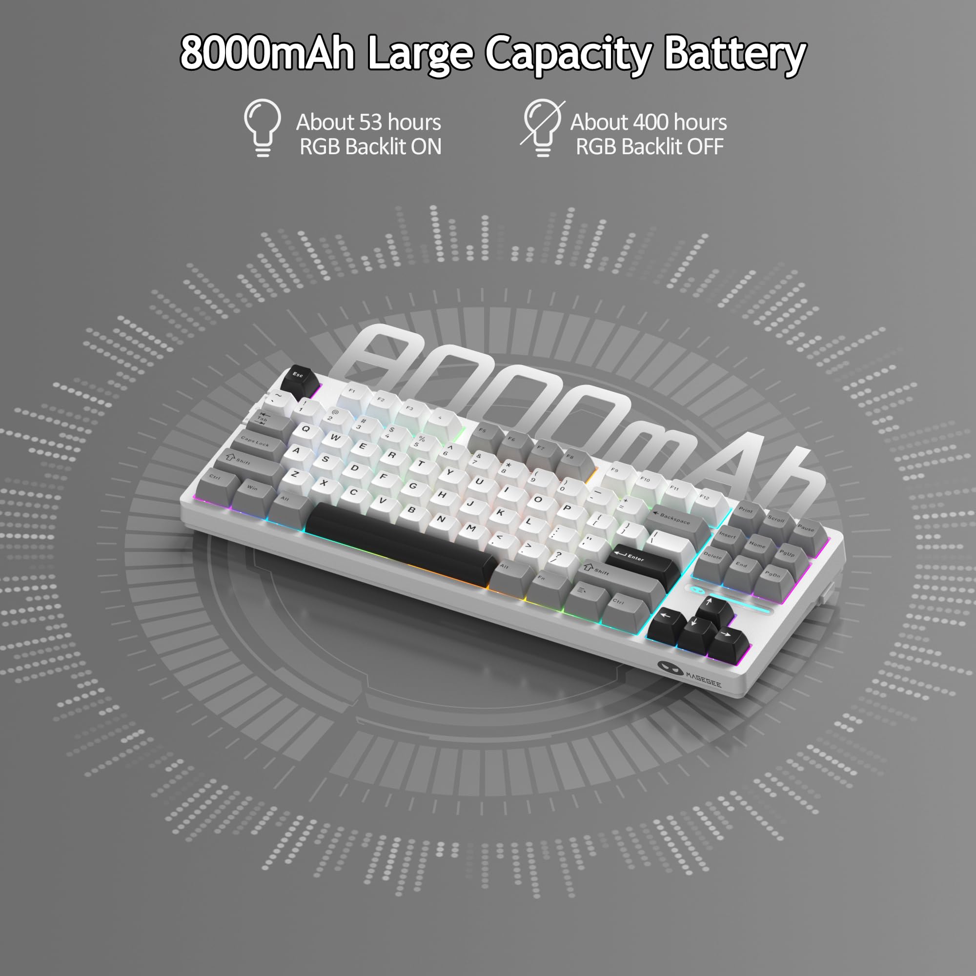 LIGHT87 Wireless Creamy Keyboard (8000mAh)
