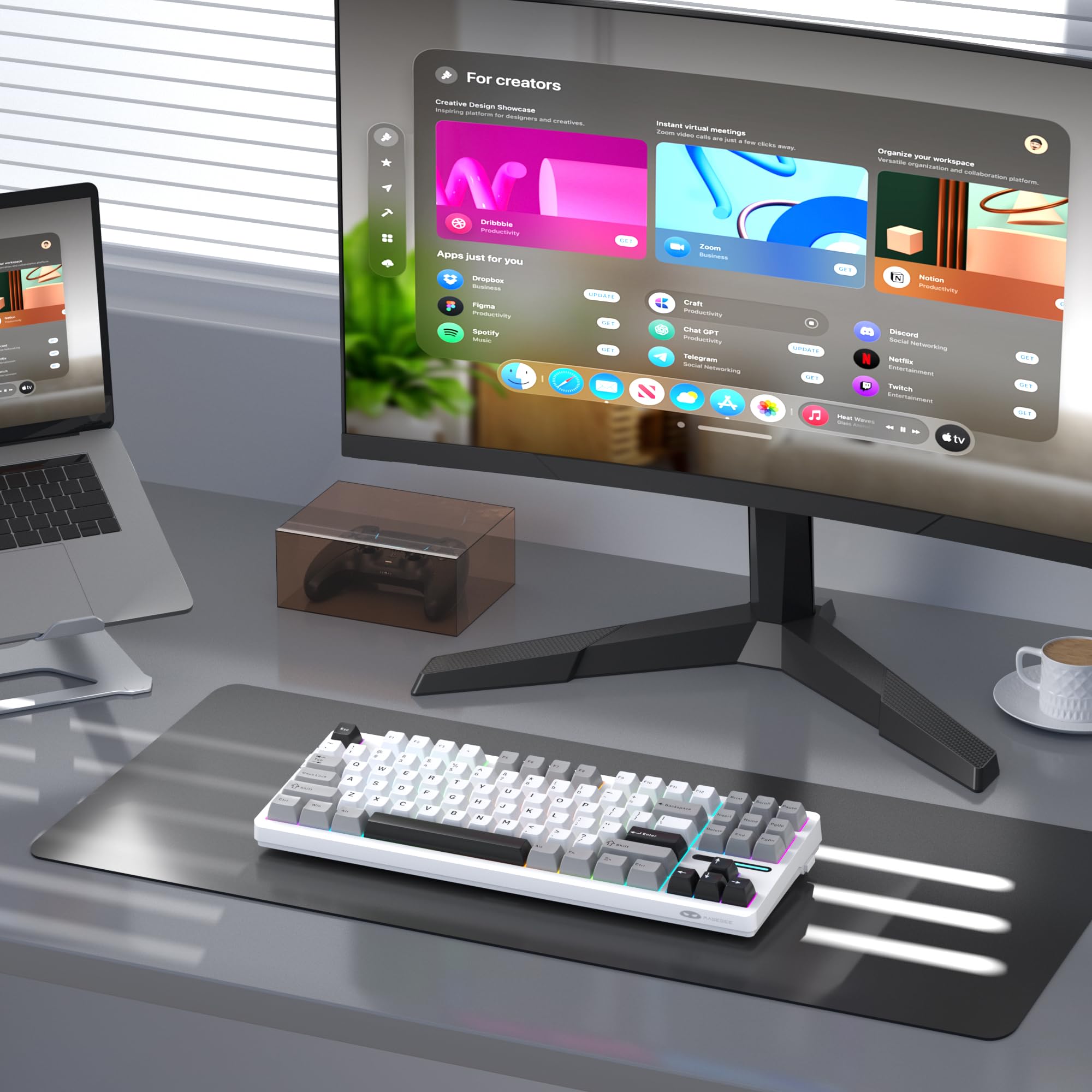 LIGHT87 Wireless Creamy Keyboard (8000mAh)