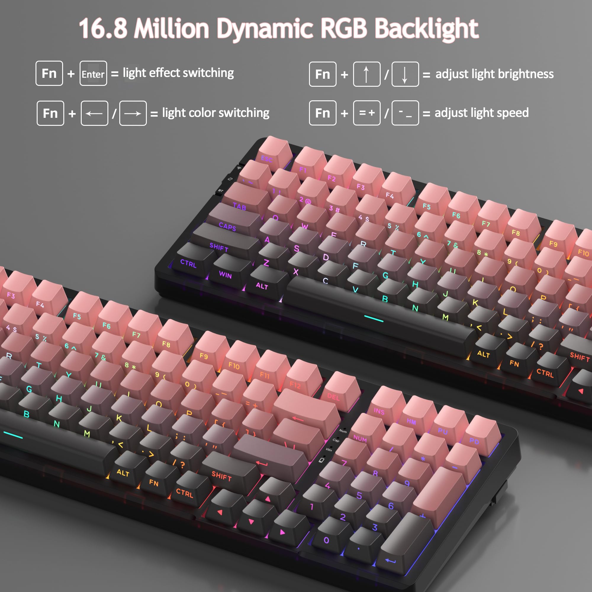 LIGHT100 Wireless Creamy Keyboard (8000mAh)