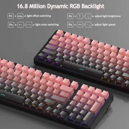 LIGHT100 Wireless Creamy Keyboard (8000mAh)