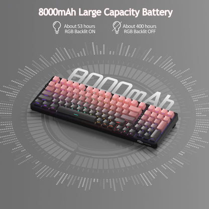 LIGHT100 Wireless Creamy Keyboard (8000mAh)