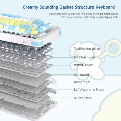 Air75 Wireless Creamy Mechanical Keyboard