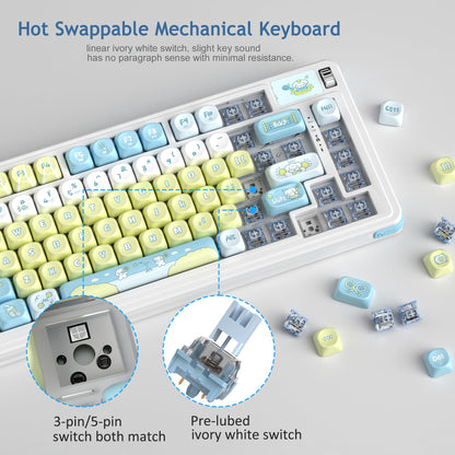 Air75 Wireless Creamy Mechanical Keyboard