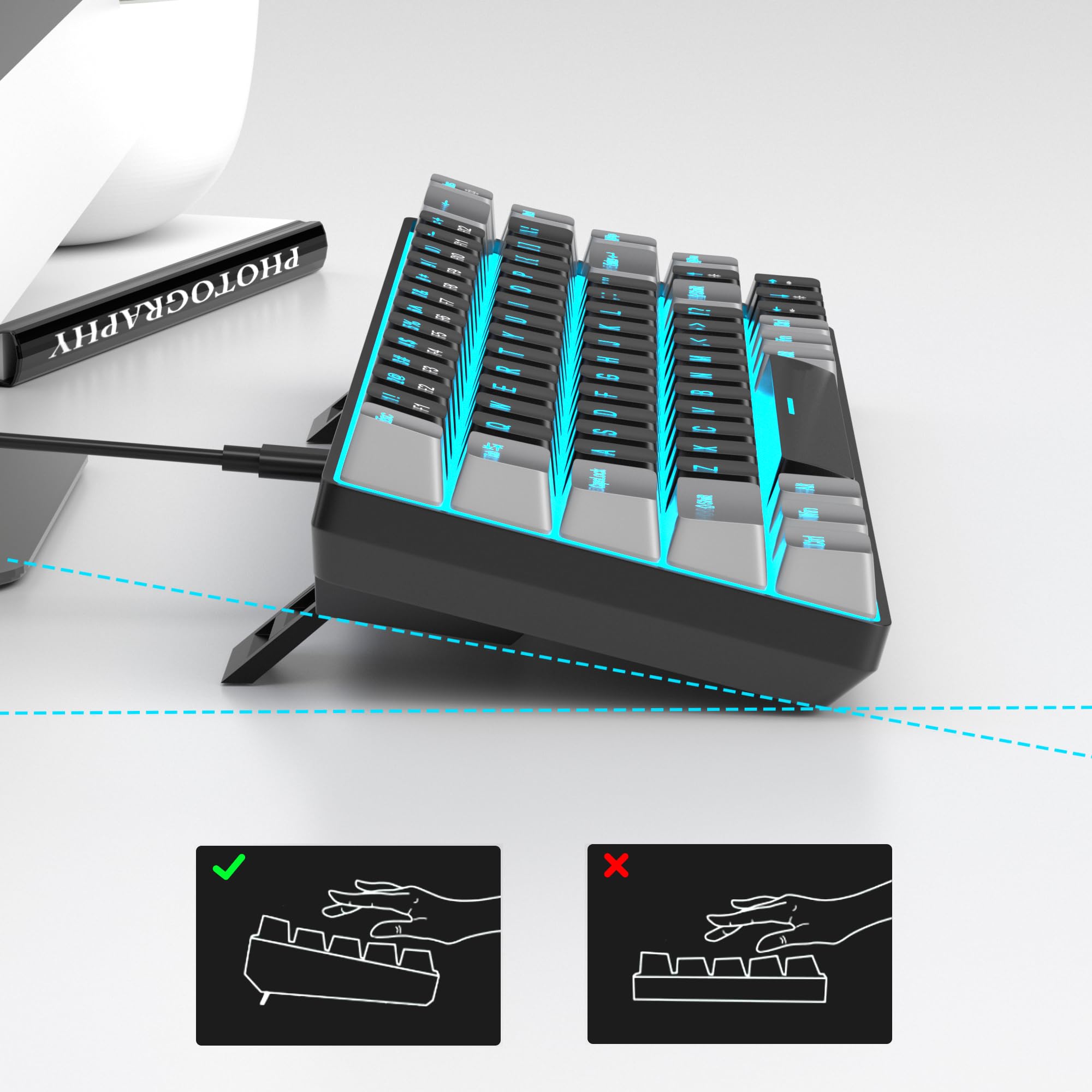 Portable 60% Mechanical Gaming Keyboard