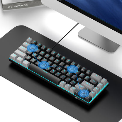 Portable 60% Mechanical Gaming Keyboard