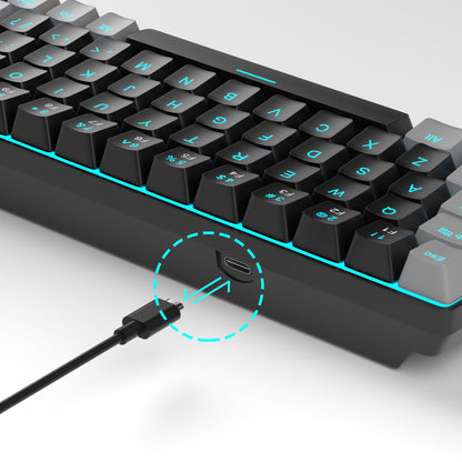 Portable 60% Mechanical Gaming Keyboard