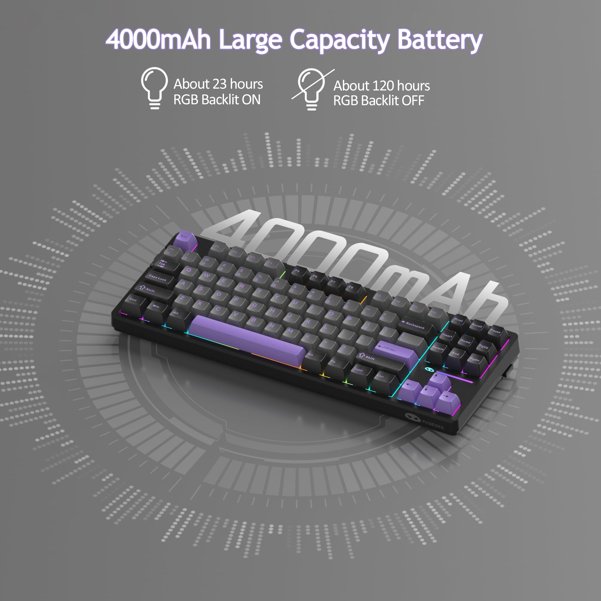 LIGHT87 Wireless Creamy Keyboard (4000mAh)