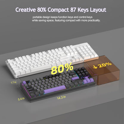 LIGHT87 Wireless Creamy Keyboard (4000mAh)