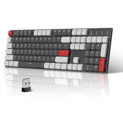 Moon104 Gray Wireless Mechanical Keyboard (3000mAh)